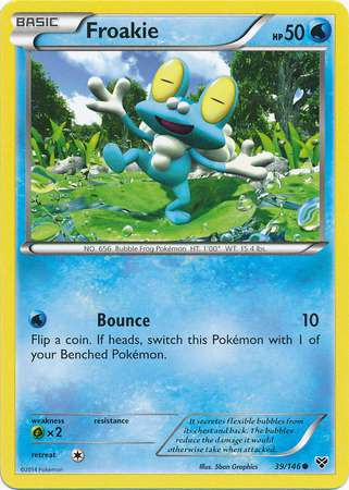 Pokemon Trading Card Game XY Base Set Single Card Common Froakie