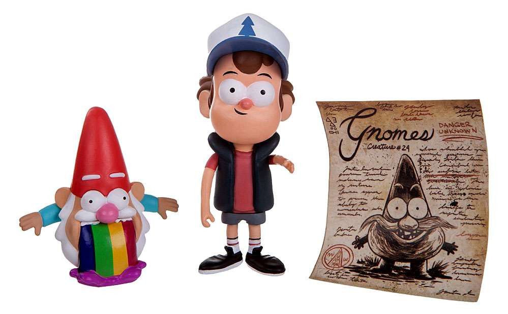 Disney Gravity Falls Dipper Pines Barfing Gnome 3 Action Figure 2-Pack ...