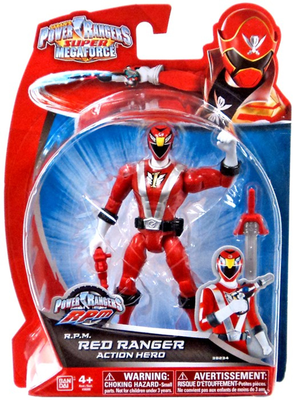 Power Rangers Super Megaforce Rpm Red Ranger Action Hero Action Figure Bandai America Toywiz 4568