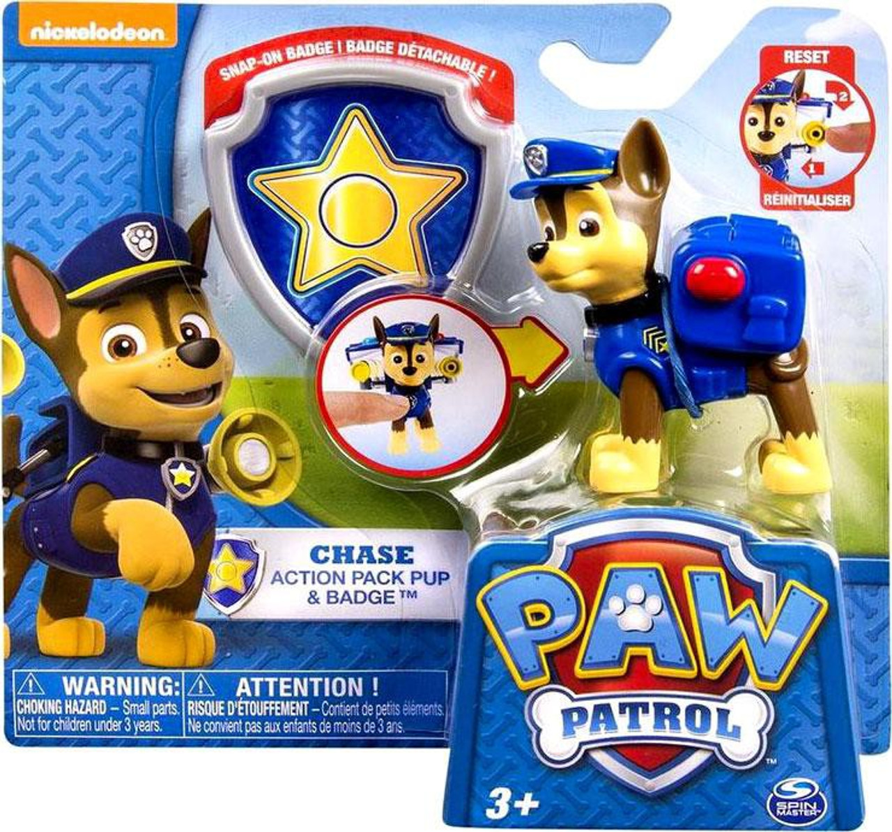 paw patrol action pack pups figure set chase