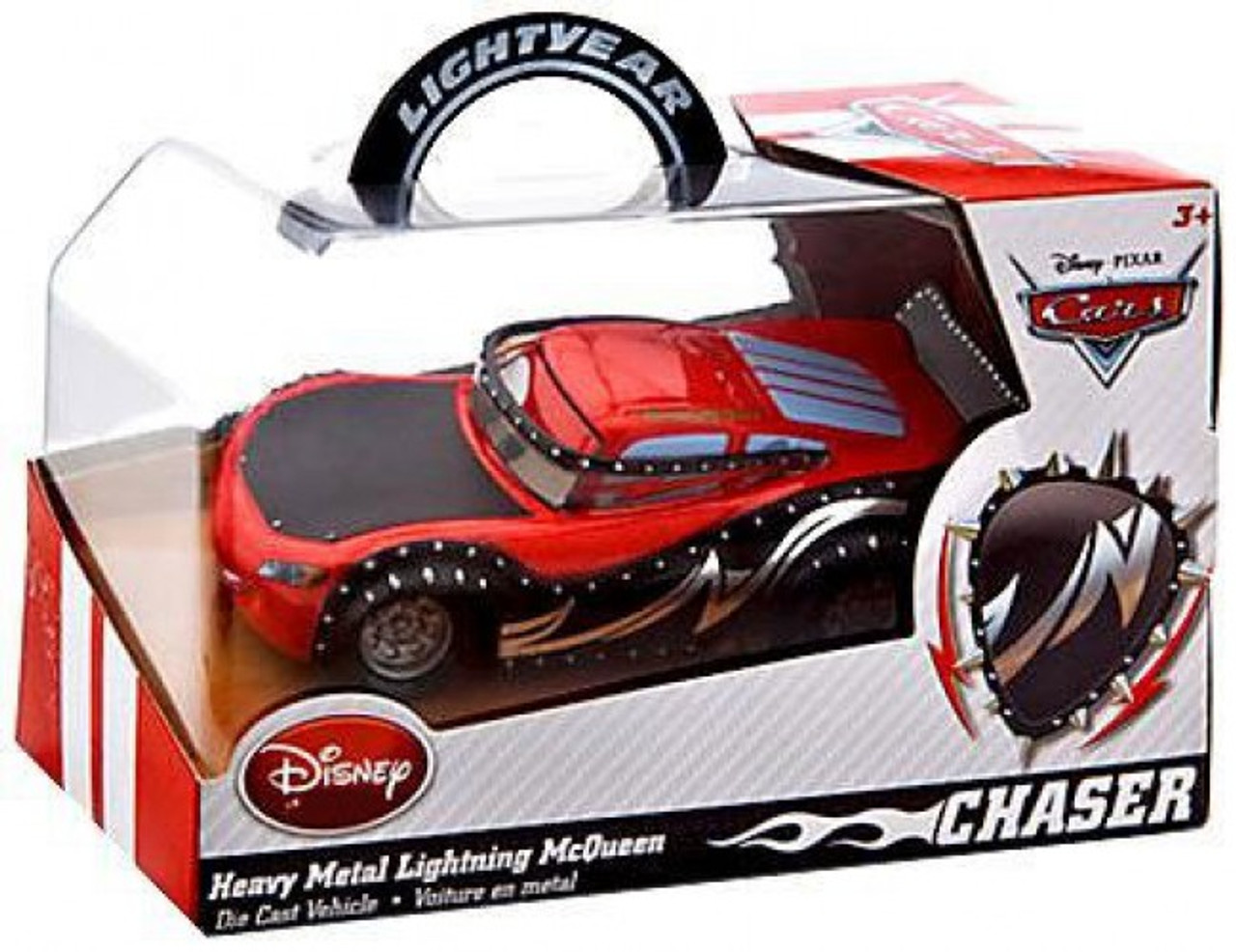 Disney Pixar Cars Heavy Metal Lightning Mcqueen Exclusive 143 Diecast Car Chase Edition Toywiz 