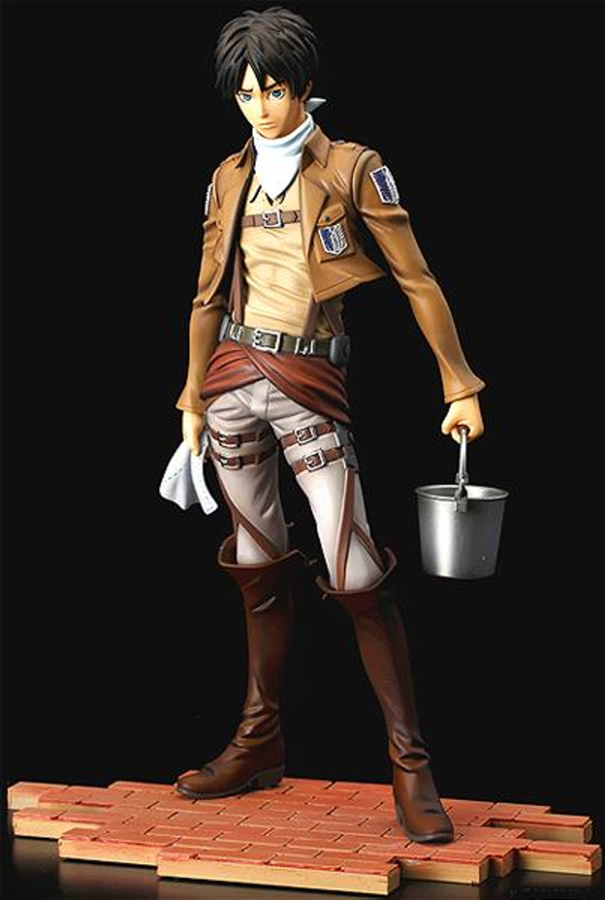 Attack on Titan Brave-Act Eren Yeager 18 Statue Cleaning Version