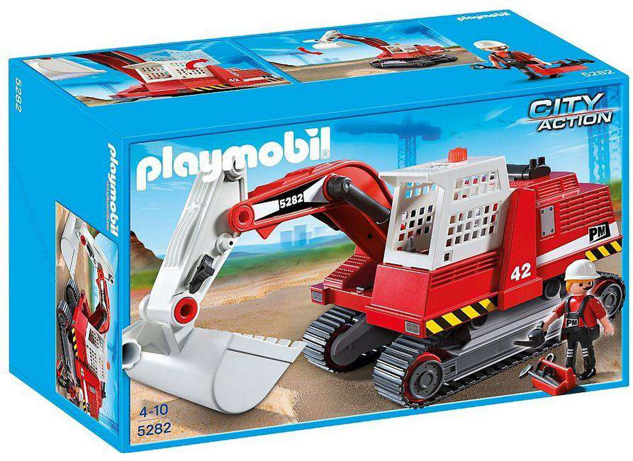 Playmobil City Action Construction Excavator Set 5282 - ToyWiz