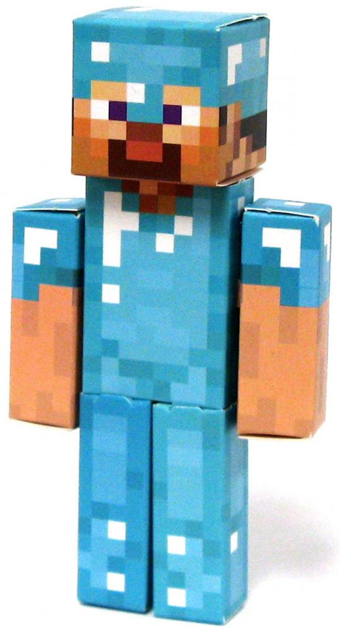 Minecraft Diamond Steve Papercraft Single Piece Jazwares Toywiz - minecraft t shirt steve minecraft diamond armor minecraft t shirt steve roblox