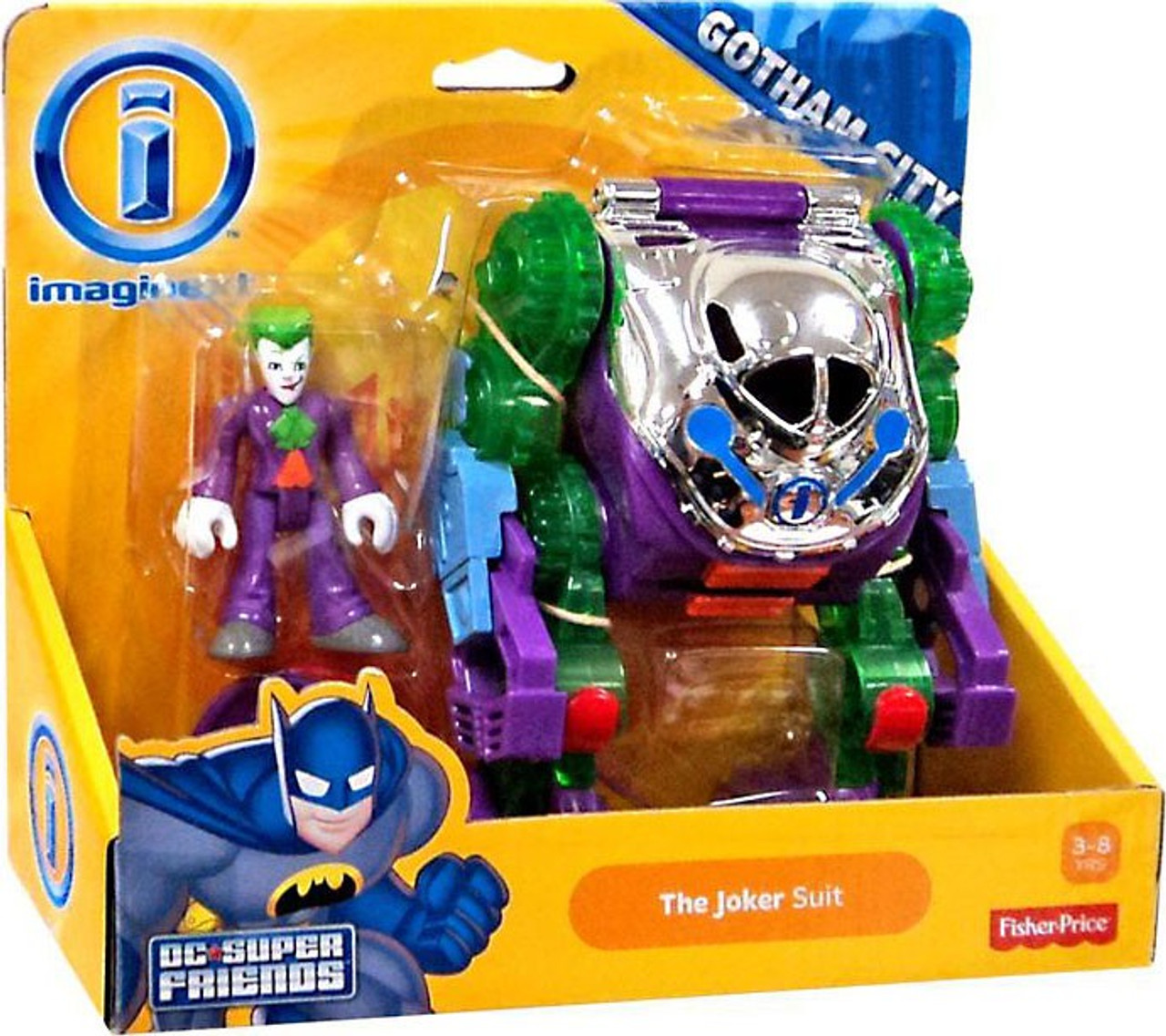 Fisher Price Dc Super Friends Imaginext Gotham City The Joker Suit Exclusive Figure Set Toywiz - roblox joker suit