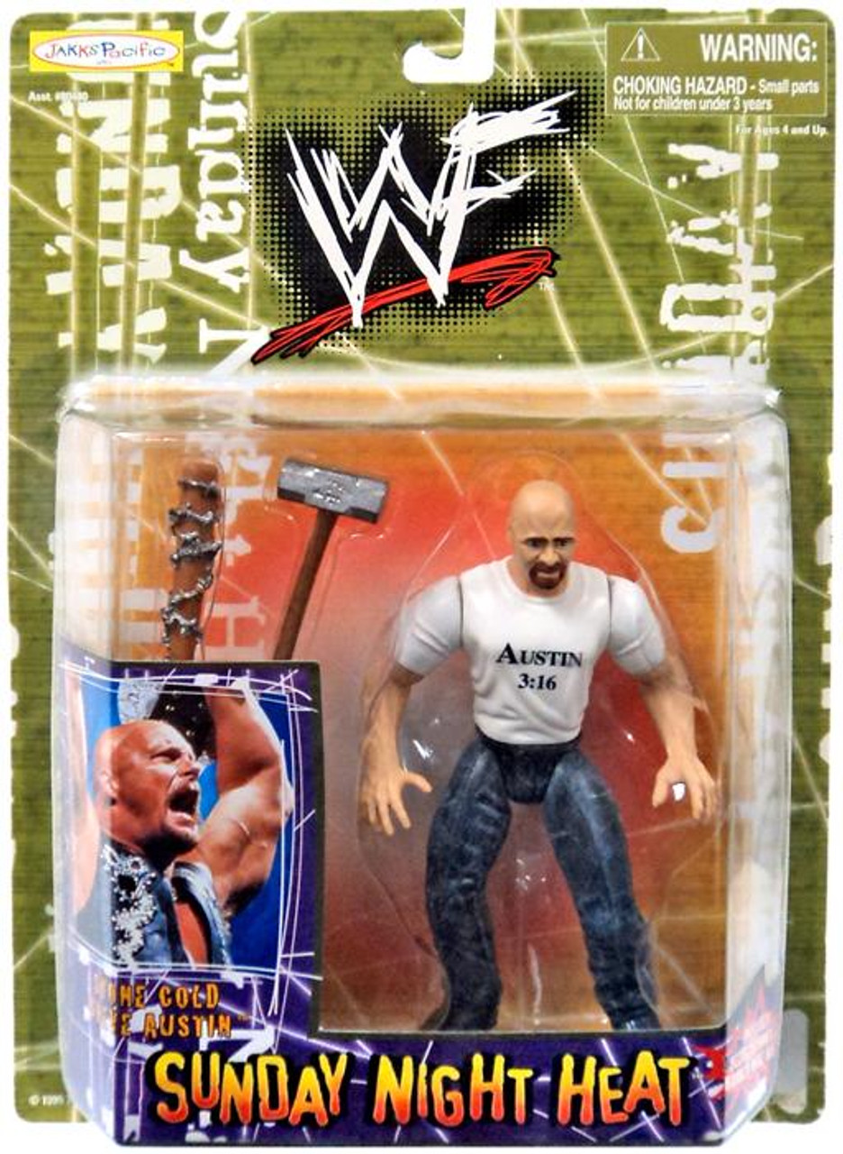 Wwe Wrestling Wwf Sunday Night Heat Stone Cold Steve Austin Action Figure Jakks Pacific Toywiz - new wwe stone cold steve austin shirt roblox