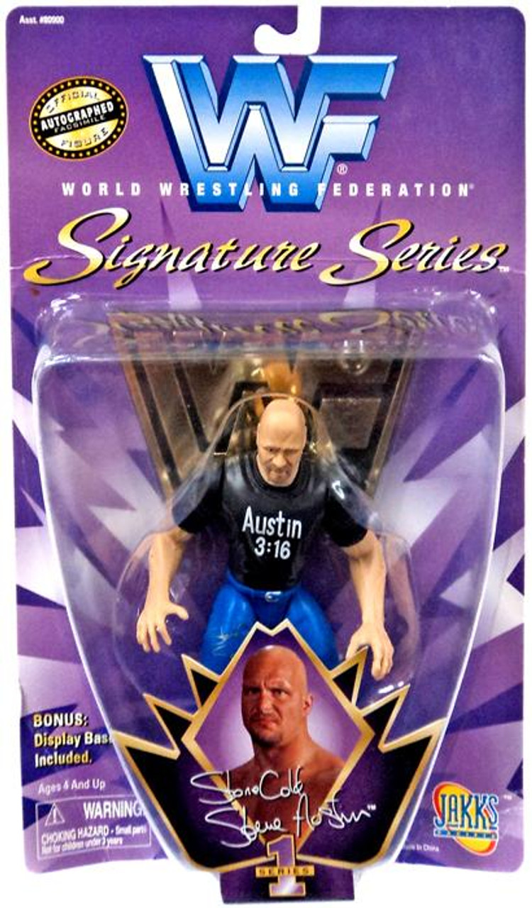 Wwe Wrestling Signature Series Series 1 Stone Cold Steve Austin 6 Action Figure Jakks Pacific Toywiz - new wwe stone cold steve austin shirt roblox