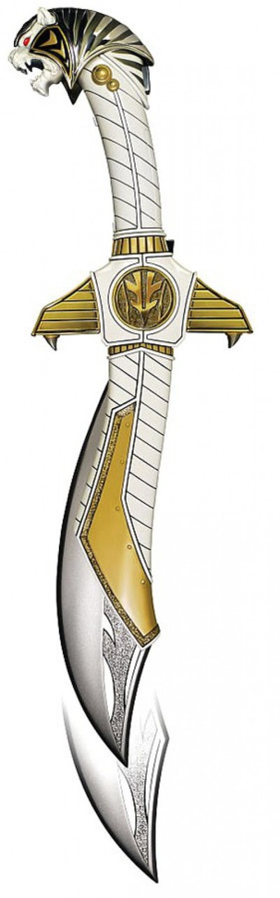 mighty morphin power rangers white ranger sword