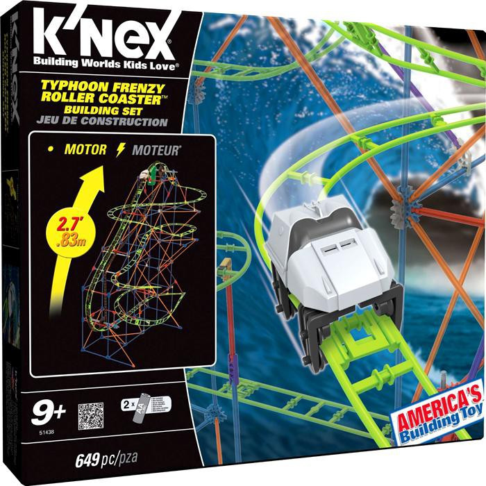 KNex Typhoon Frenzy Roller Coaster Set 51438 - ToyWiz
