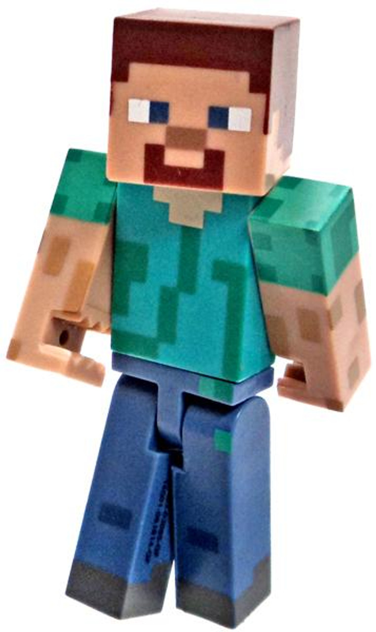 Minecraft Core Steve Figure Loose Jazwares Toywiz - minecraft t shirt steve minecraft diamond armor minecraft t shirt steve roblox