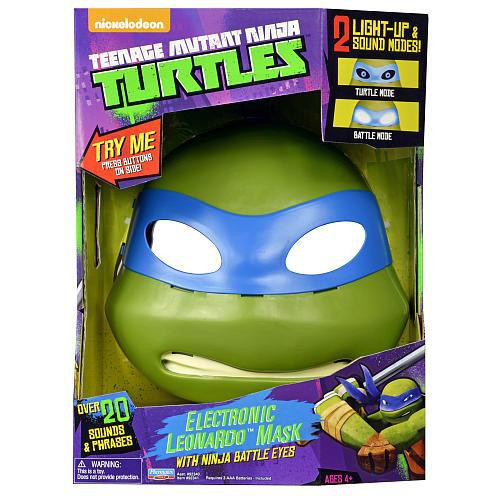 Teenage Mutant Ninja Turtles Nickelodeon Leonardo Electronic Mask Ninja ...