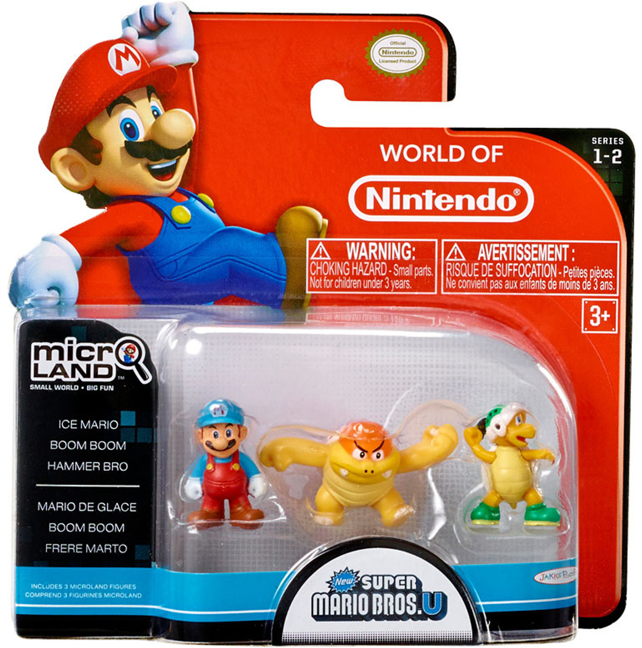 World Of Nintendo Super Mario Bros U Micro Land Series 2 Ice Mario Boom Boom Hammer Bros 1 Mini Figure 3 Pack Jakks Pacific Toywiz