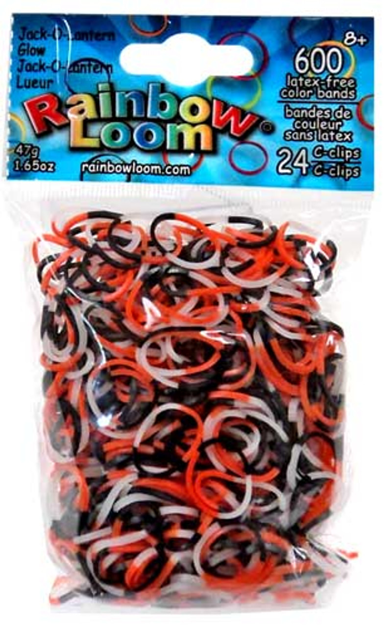 Rainbow Loom Halloween Glow Series Jack O Lantern Rubber Bands Refill Pack 600 Ct Twistz Bandz Toywiz - jack o mask roblox free