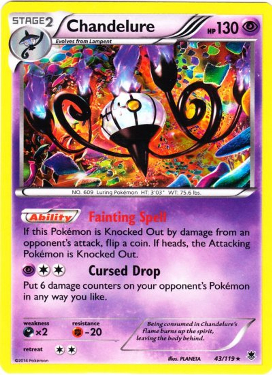 Pokemon X Y Phantom Forces Single Card Rare Holo Chandelure 43 Toywiz - roblox phantom forces cursed images