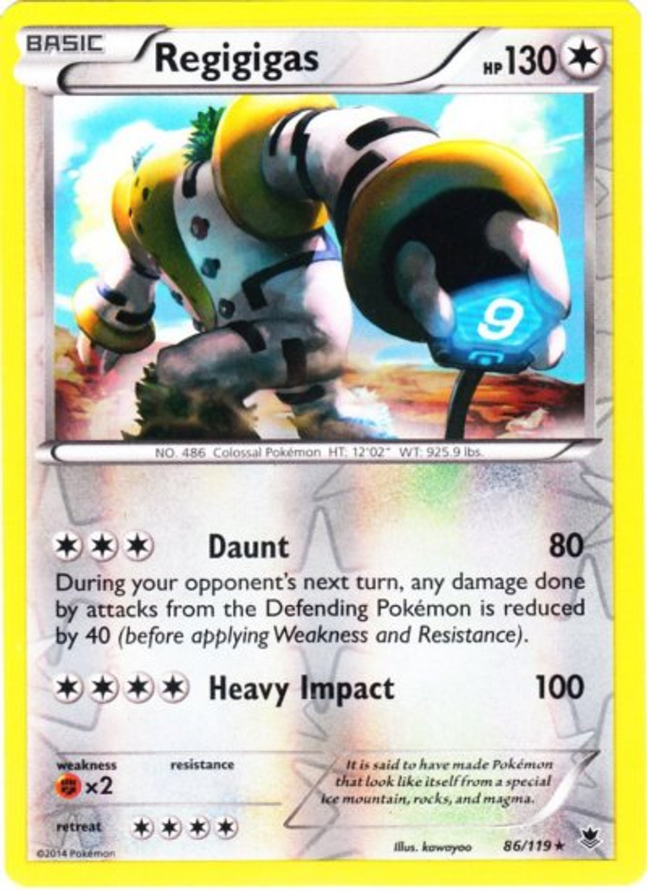 Pokemon X Y Phantom Forces Single Card Rare Holo Regigigas 86 Toywiz - roblox phantom forces pro league