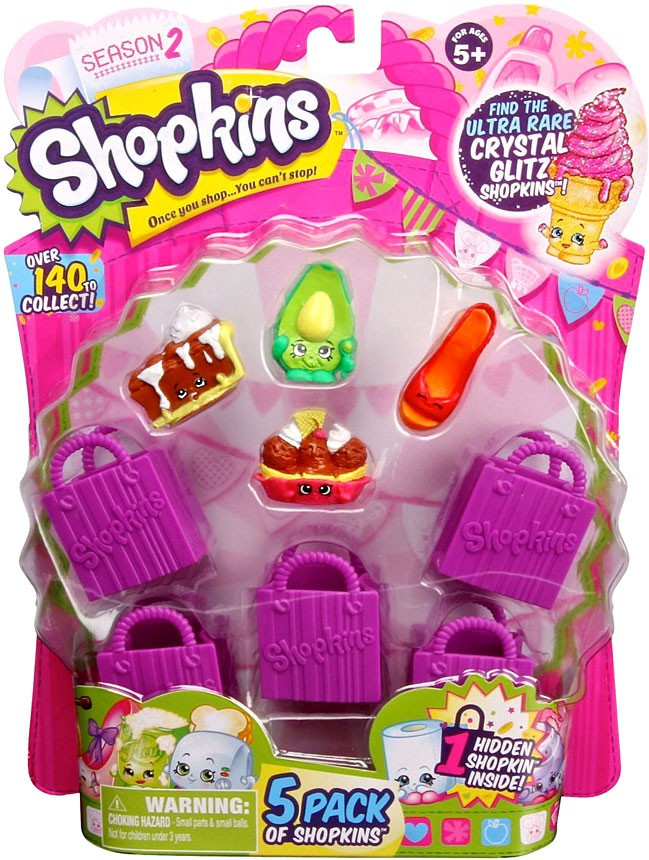 Shopkins Season 2 Mini Figure 5Pack Moose Toys ToyWiz