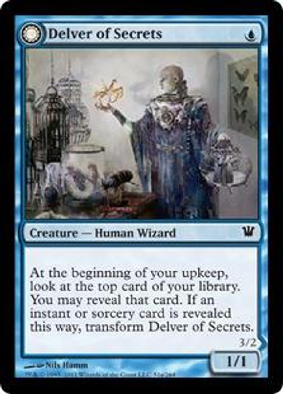 Magic The Gathering Innistrad Single Card Common Delver Of Secrets Insectile Aberration 51 Foil Toywiz - overseer wizard overseer berserker roblox