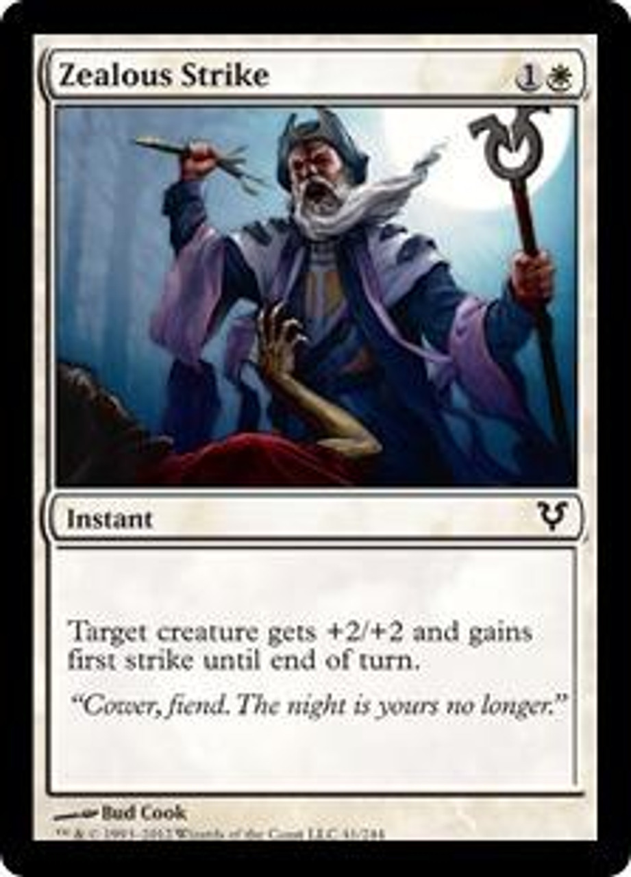 Magic The Gathering Avacyn Restored Single Card Common Zealous Strike 41 Foil Toywiz - magic sword code for roblox bed wars