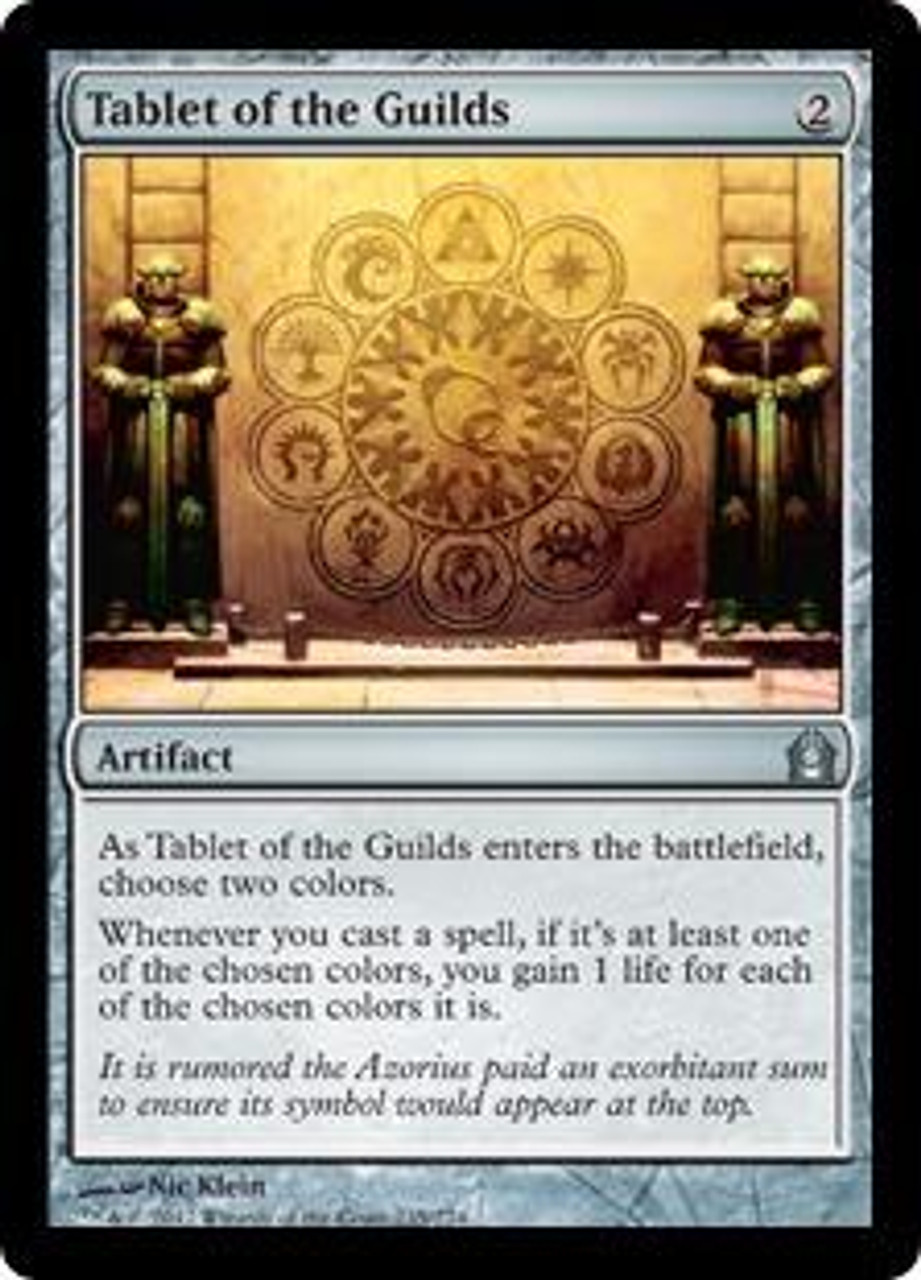 Magic The Gathering Return To Ravnica Single Card Uncommon Tablet Of The Guilds 235 Foil Toywiz - ultimate fencing v3 roblox