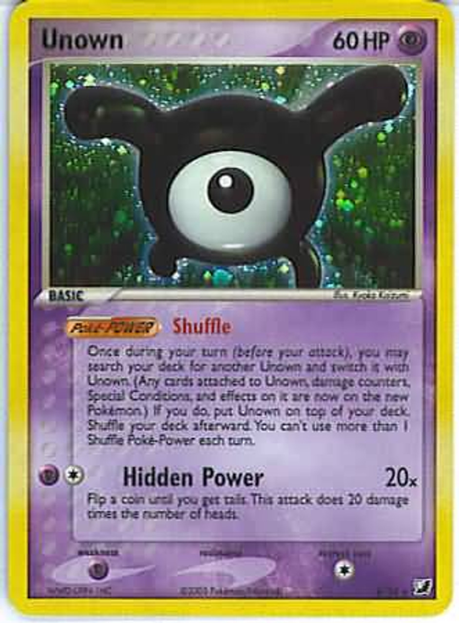 Pokemon Ex Unseen Forces Single Card Rare Unown 118 X Toywiz - unown y roblox