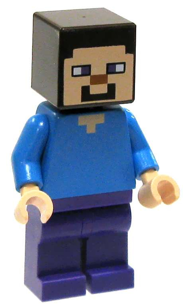 Lego Minecraft Steve Minifigure Loose Toywiz - minecraft t shirt steve minecraft diamond armor minecraft t shirt steve roblox