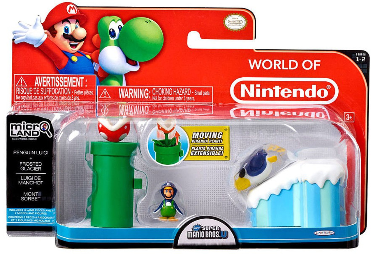 World Of Nintendo New Super Mario Bros U Micro Land Playset Penguin Luigi Frosted Glacier Playset Jakks Pacific Toywiz