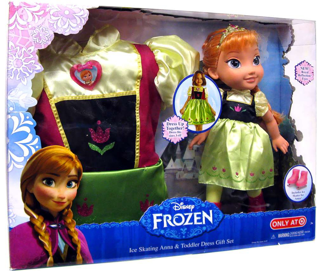 elsa and anna ice skating set