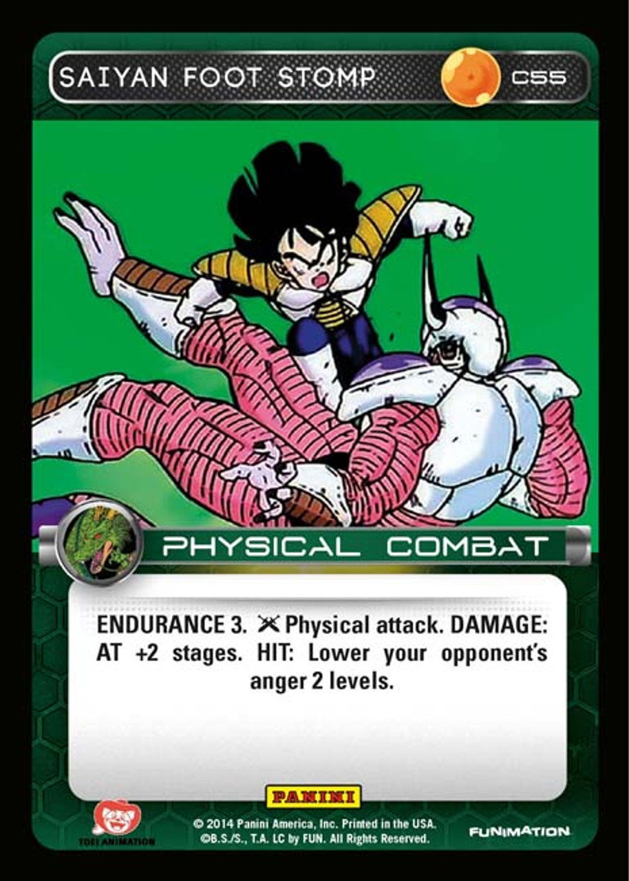 Dragon Ball Z Ccg Set 1 Single Card Common Saiyan Foot Stomp C55 Foil Toywiz - the streets roblox how to stomp