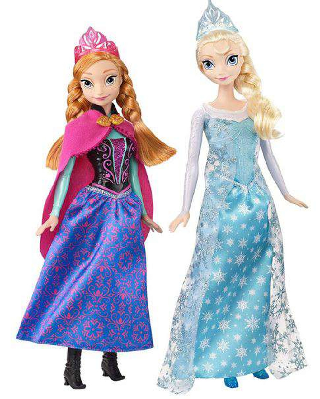 Disney Frozen Dual Vanity With Sparkle Princess Anna Elsa Doll Set 