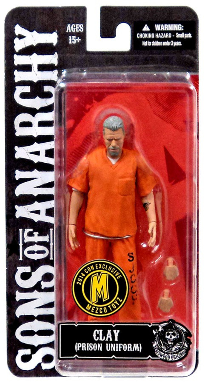 Sons Of Anarchy Clay Morrow Exclusive 6 Action Figure Orange Prison Outfit Mezco Toyz Toywiz - roblox prison outfit