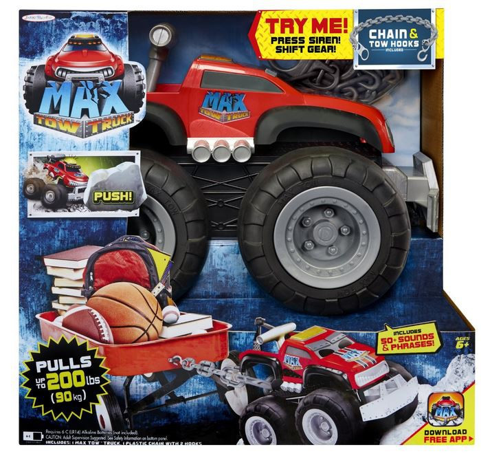 Max Max Tow Truck Toy Car Red Jakks Pacific - ToyWiz