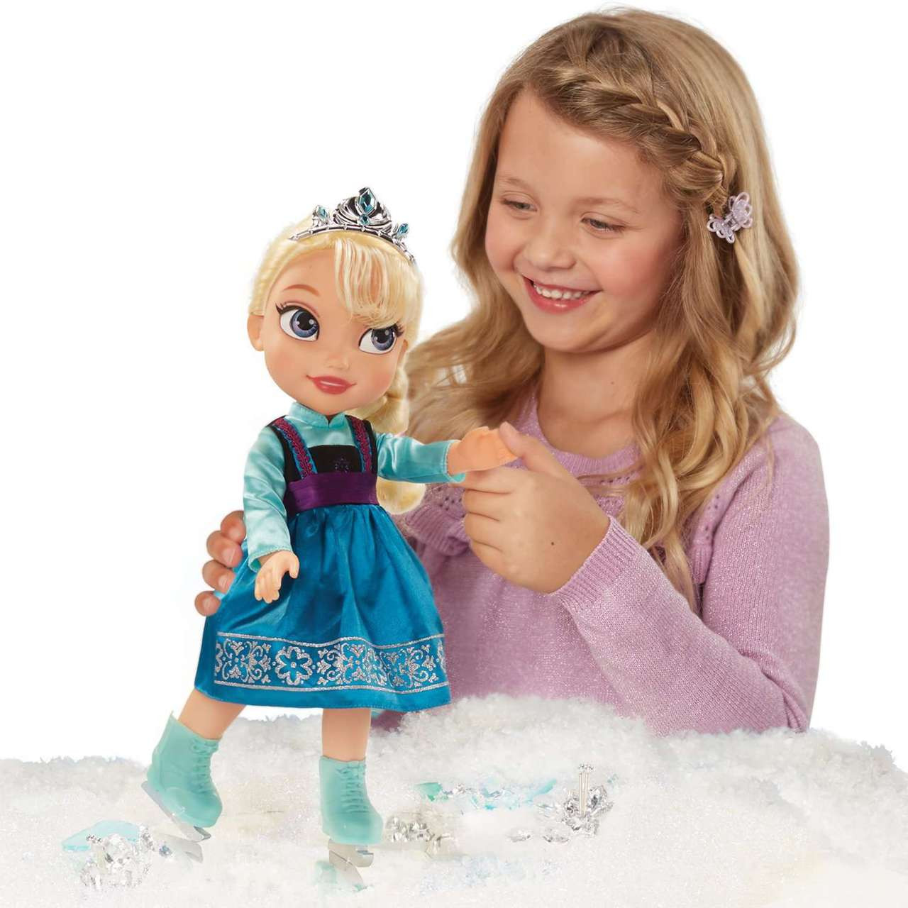 elsa ice skating game