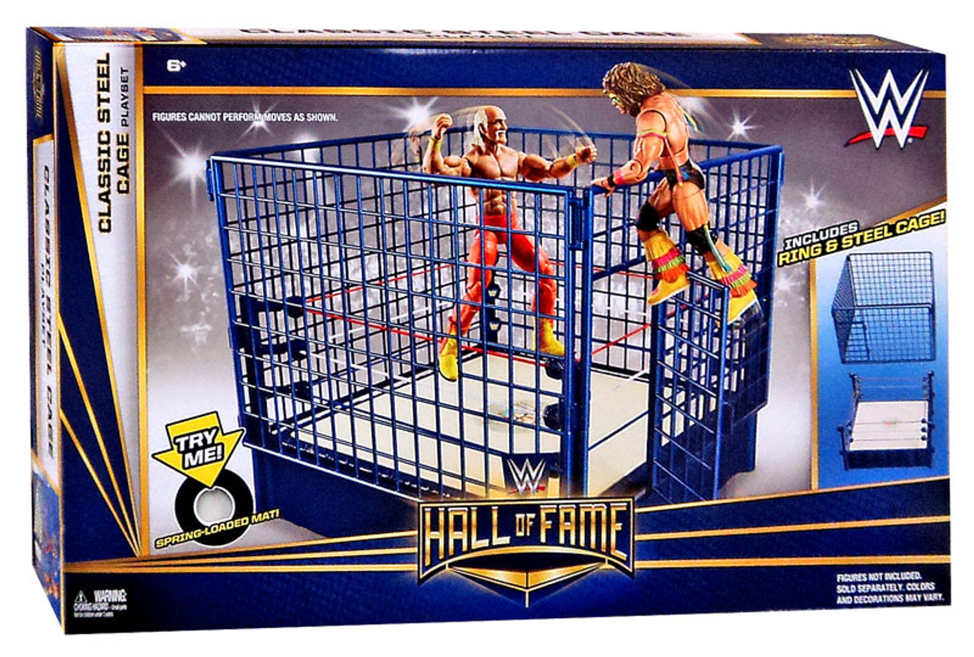 WWE Wrestling Classic Steel Cage Superstar Ring Mattel Toys ToyWiz