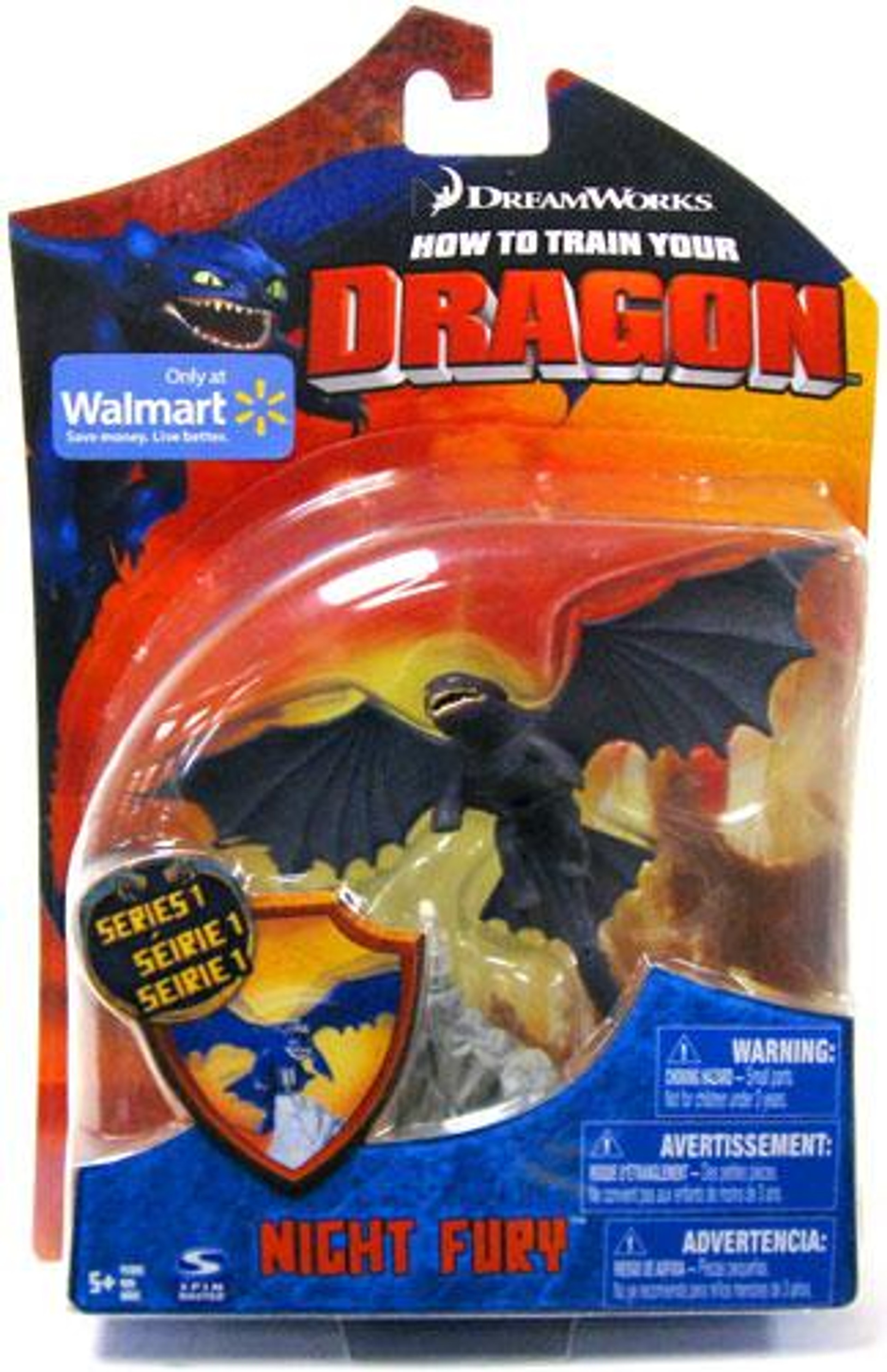 How to Train Your Dragon Series 1 Night Fury Exclusive 4 Action Figure ...