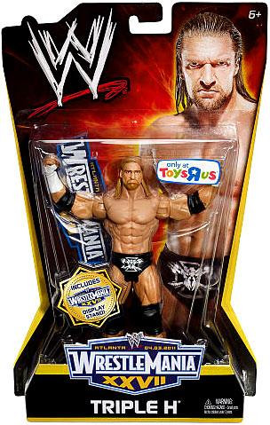 WWE Wrestling WrestleMania 27 Triple H Exclusive Action Figure Mattel