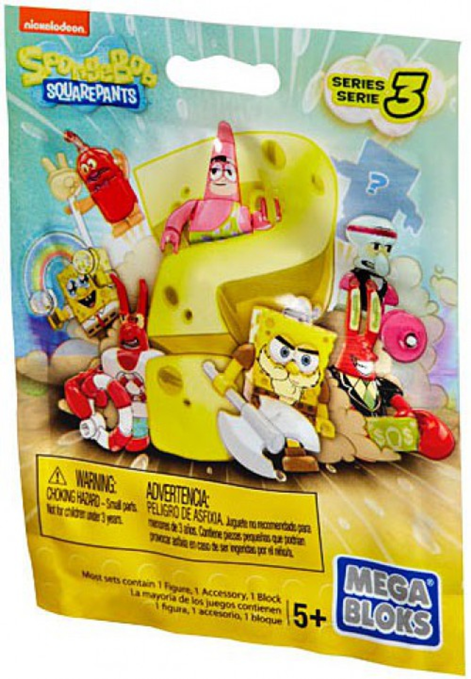 Mega Bloks Spongebob Squarepants Series 3 Mystery Pack 38336 Toywiz