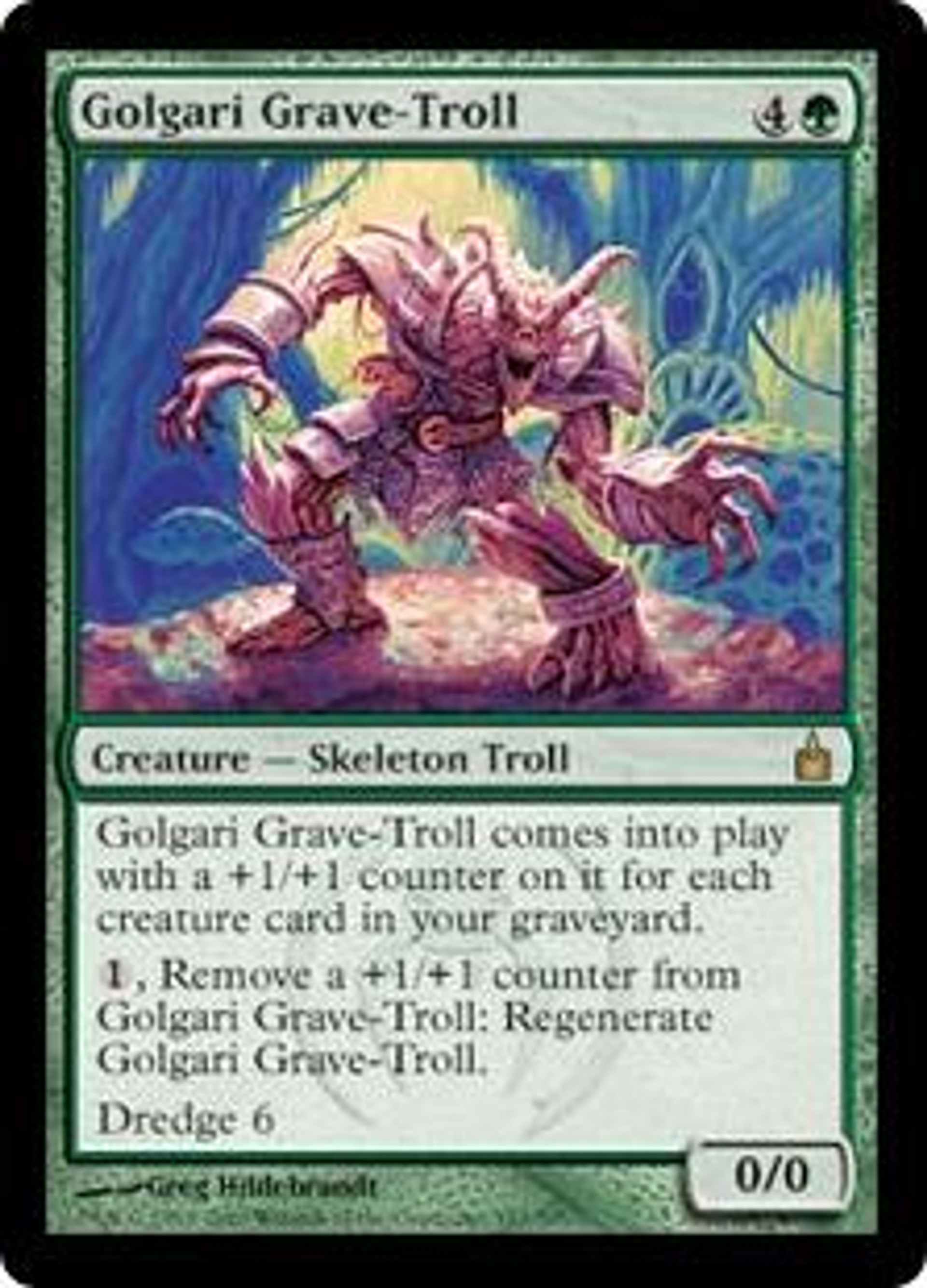 golgari grave troll dredge deck modern