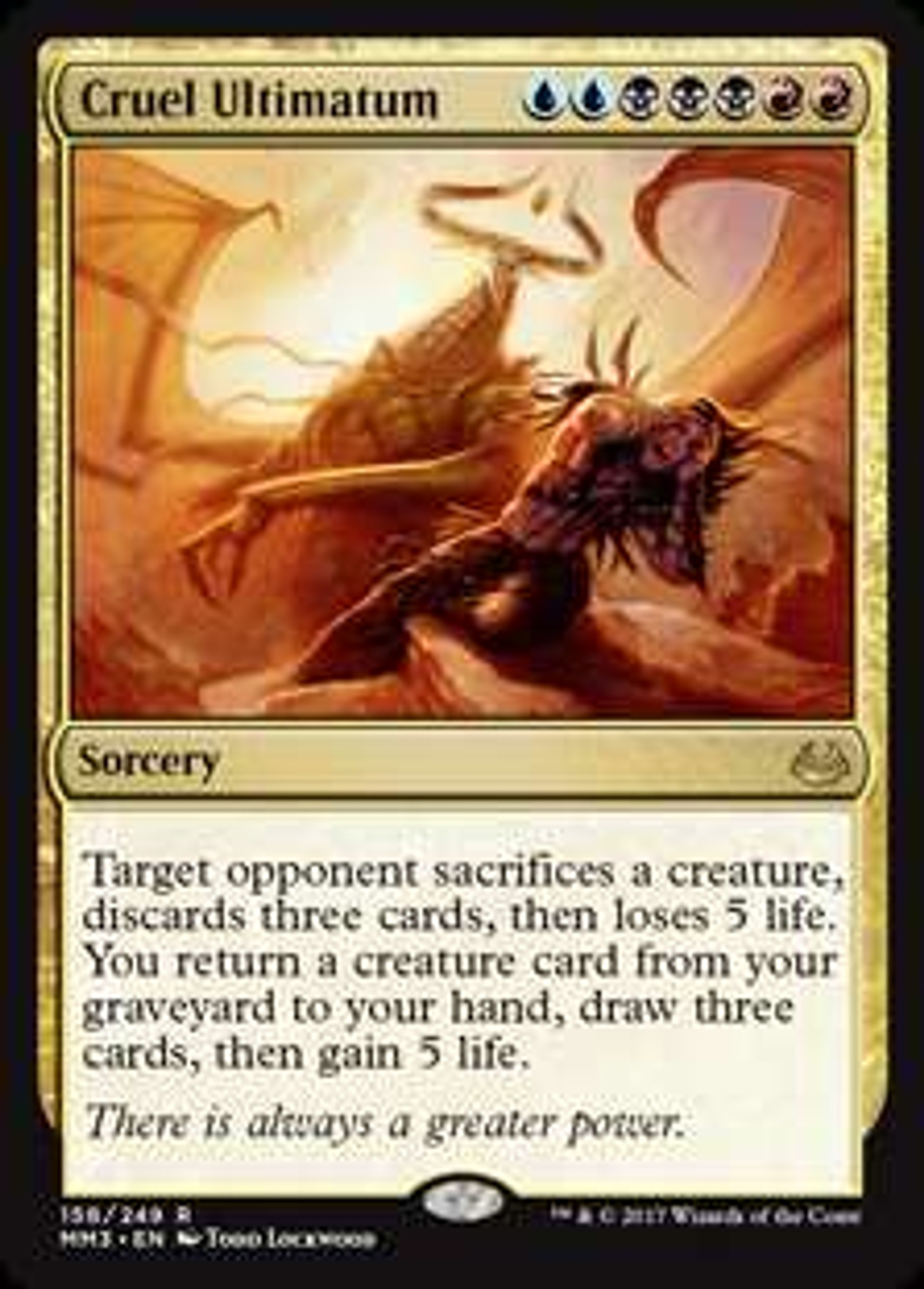 Magic The Gathering Modern Masters 2017 Edition Single Card Rare Cruel