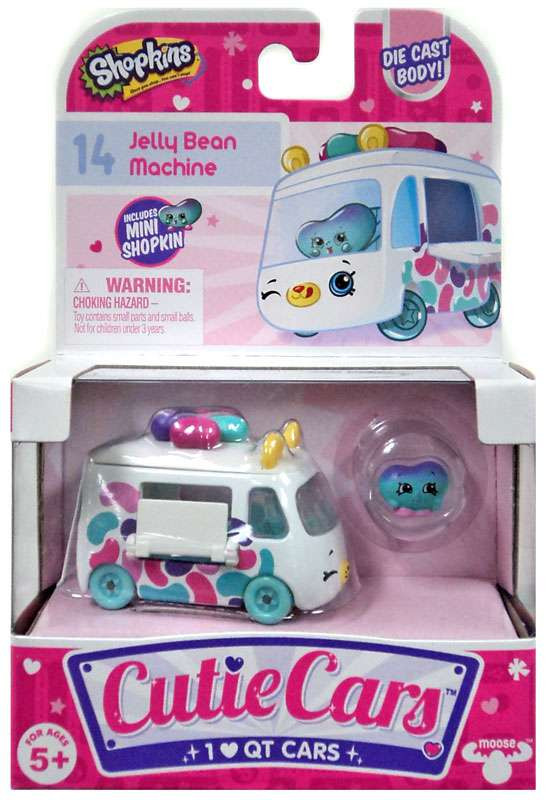 Shopkins Cutie Cars Jelly Bean Machine Figure Pack 14 Moose Toys ToyWiz