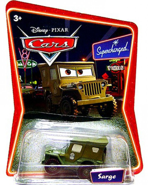 Disney Pixar Cars Supercharged Sarge Diecast Car Mattel Toys ToyWiz