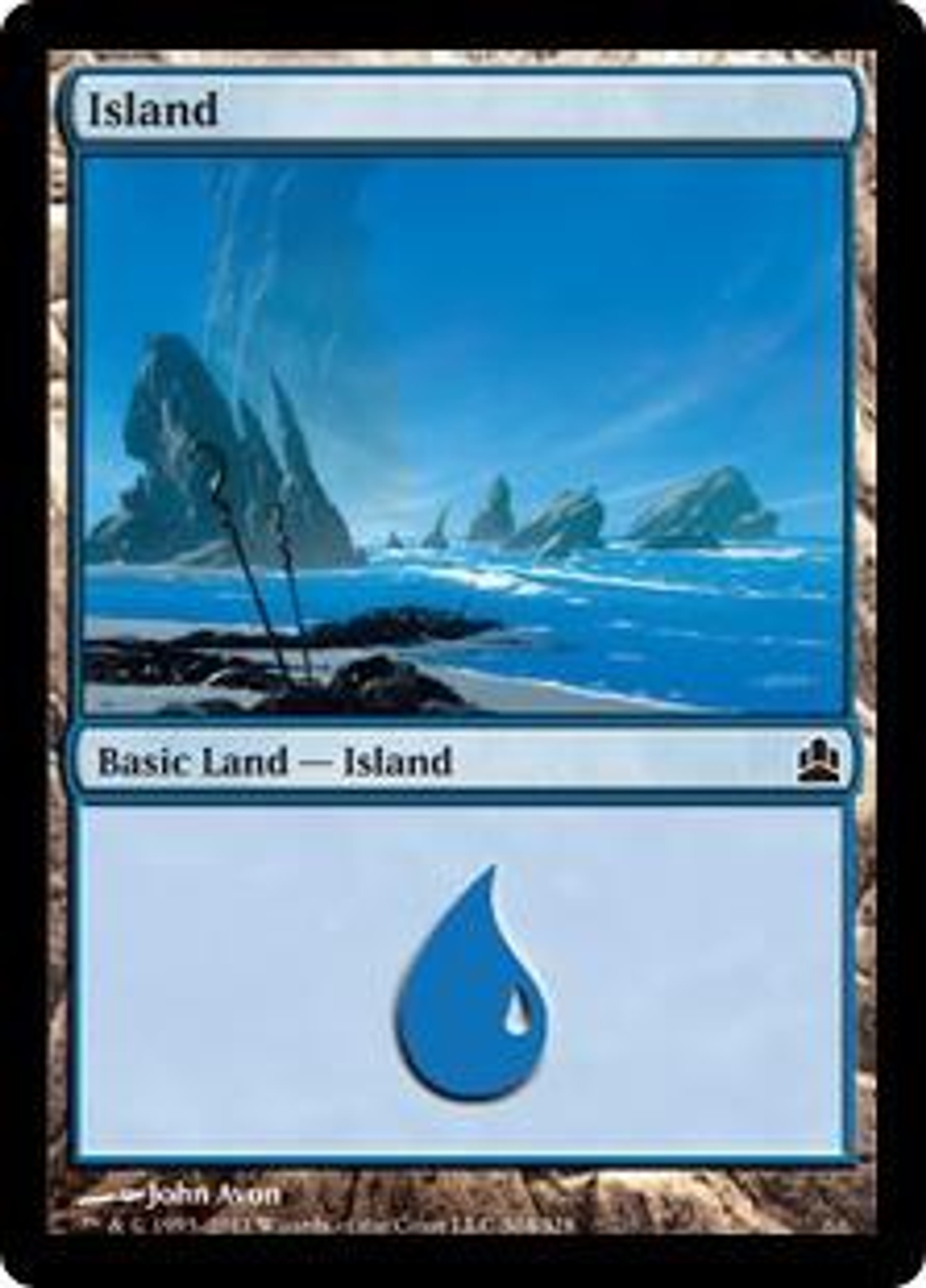 Magic The Gathering Commander Single Card Land Island 303 ToyWiz