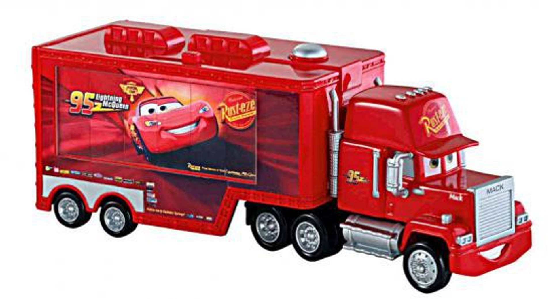 Disney Pixar Cars Cars 2 Quick Changers Race Deluxe Mack Transporter