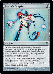 Magic The Gathering Coldsnap Single Card Rare Jesters Scepter 137 - ToyWiz