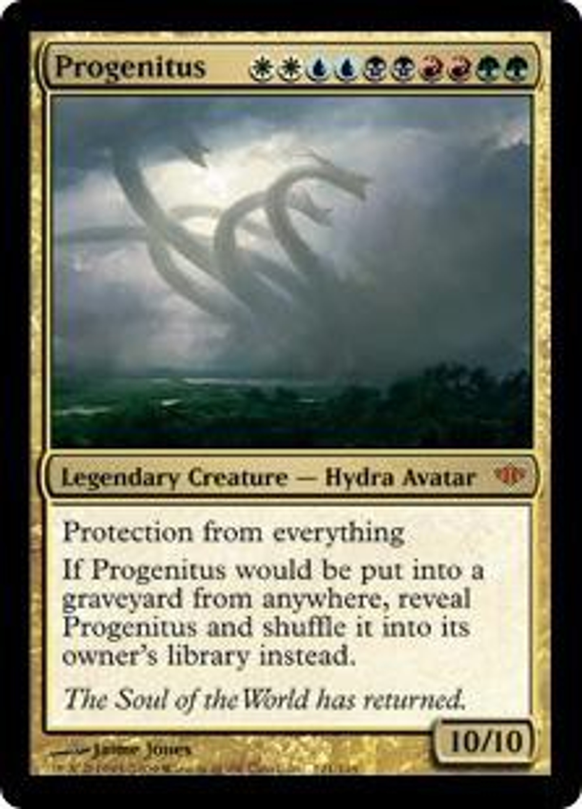 Magic The Gathering Conflux Single Card Mythic Rare Progenitus 121 - ToyWiz