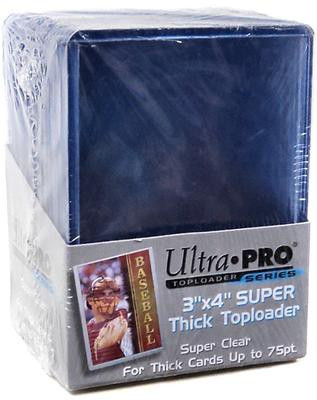 Ultra Pro Card Supplies Toploader Series 3 X 4 Thick Toploader 75pt