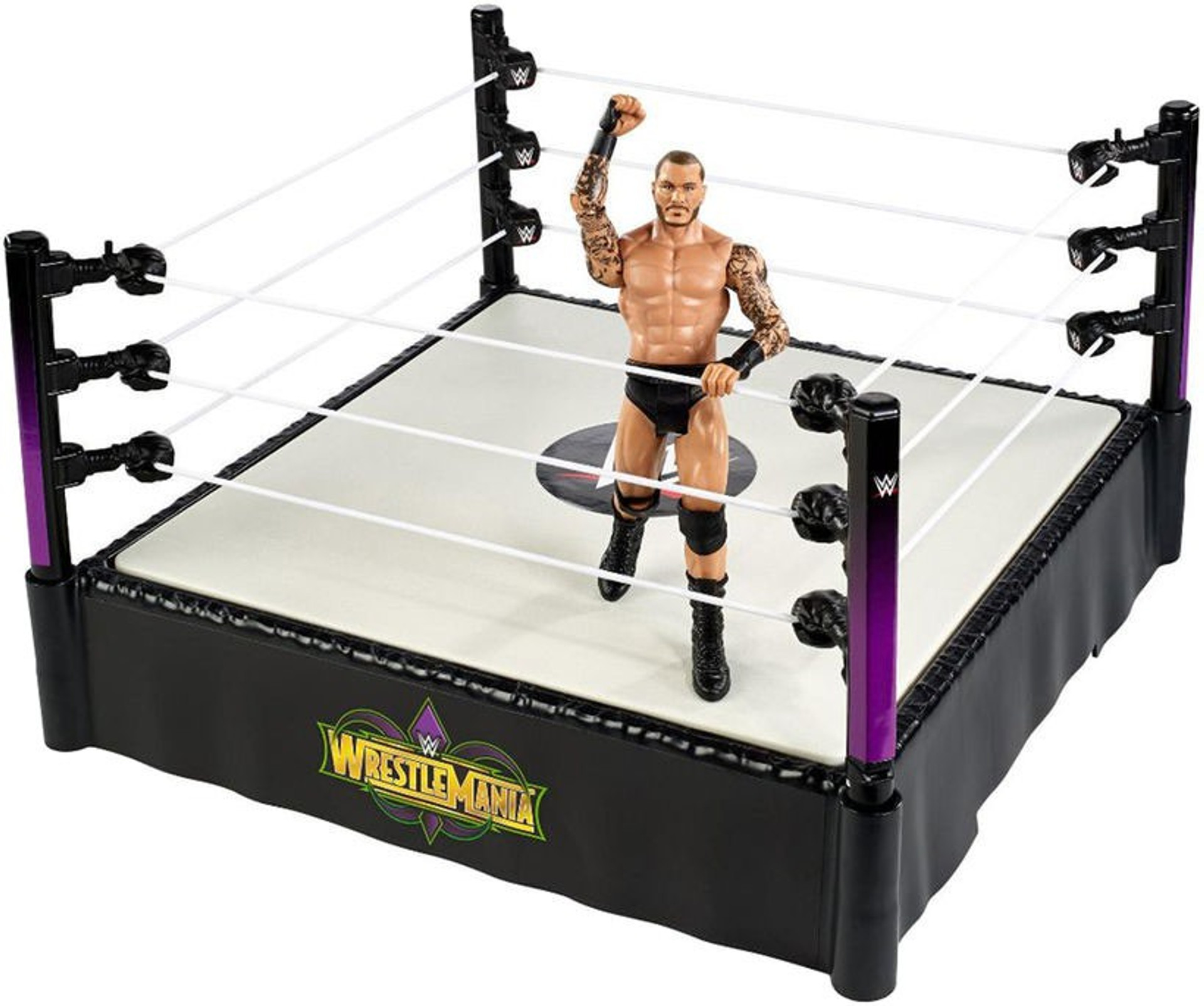 WWE Wrestling WrestleMania 34 Ring Playset Randy Orton Action Figure