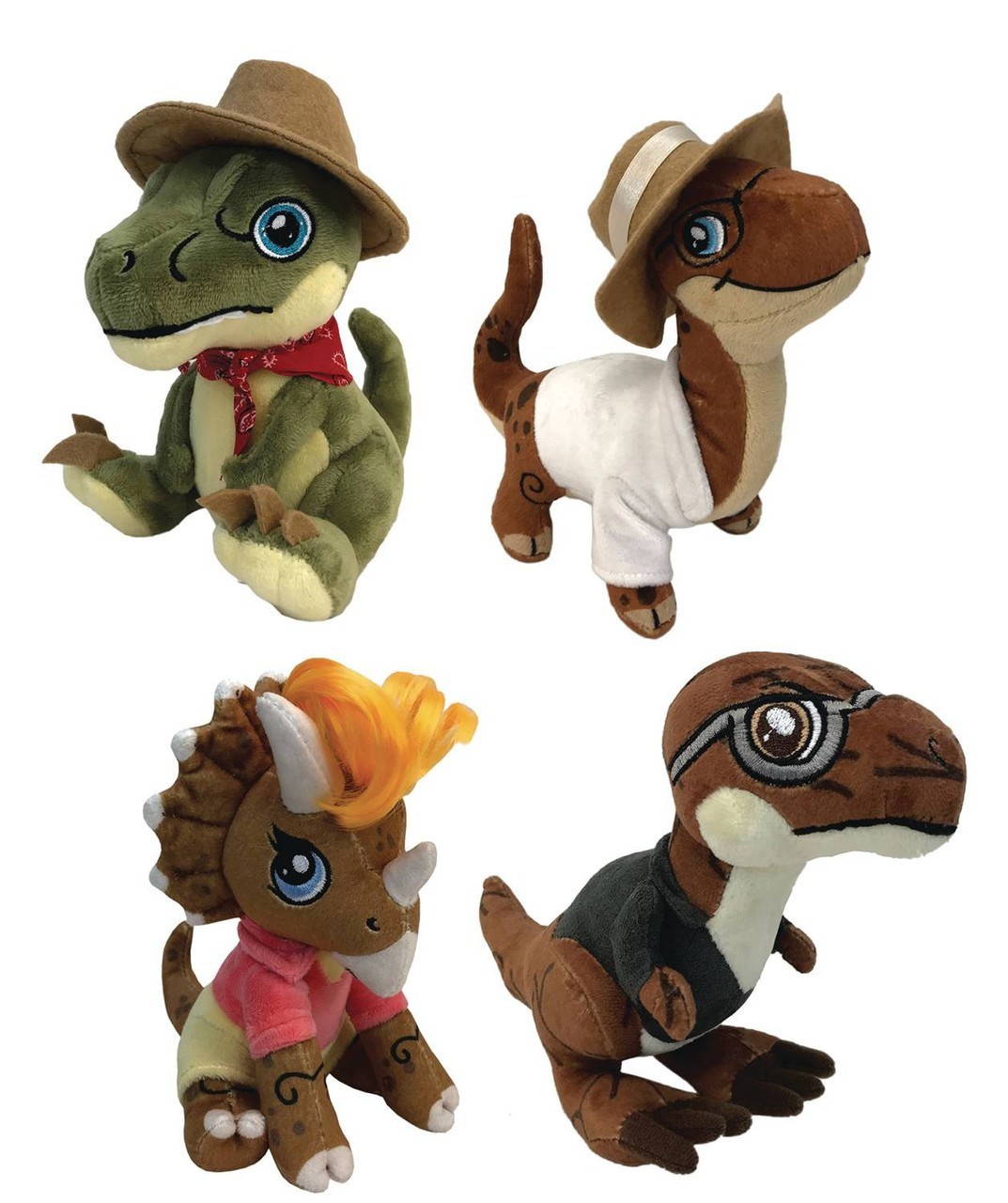 Jurassic Park Clawzplay Ellie Triceratops, John Brontosaurus, Alan