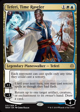 Magic The Gathering War of the Spark Single Card Rare Teferi, Time