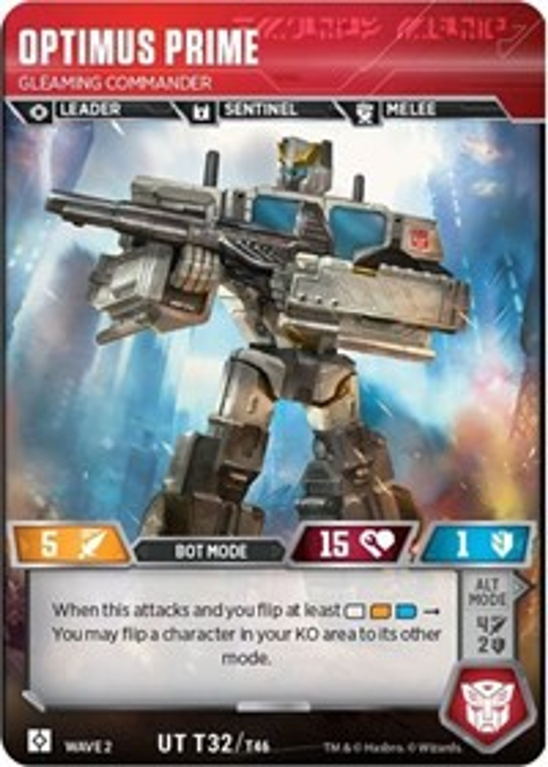 transformers trading card game rise   combiners single card