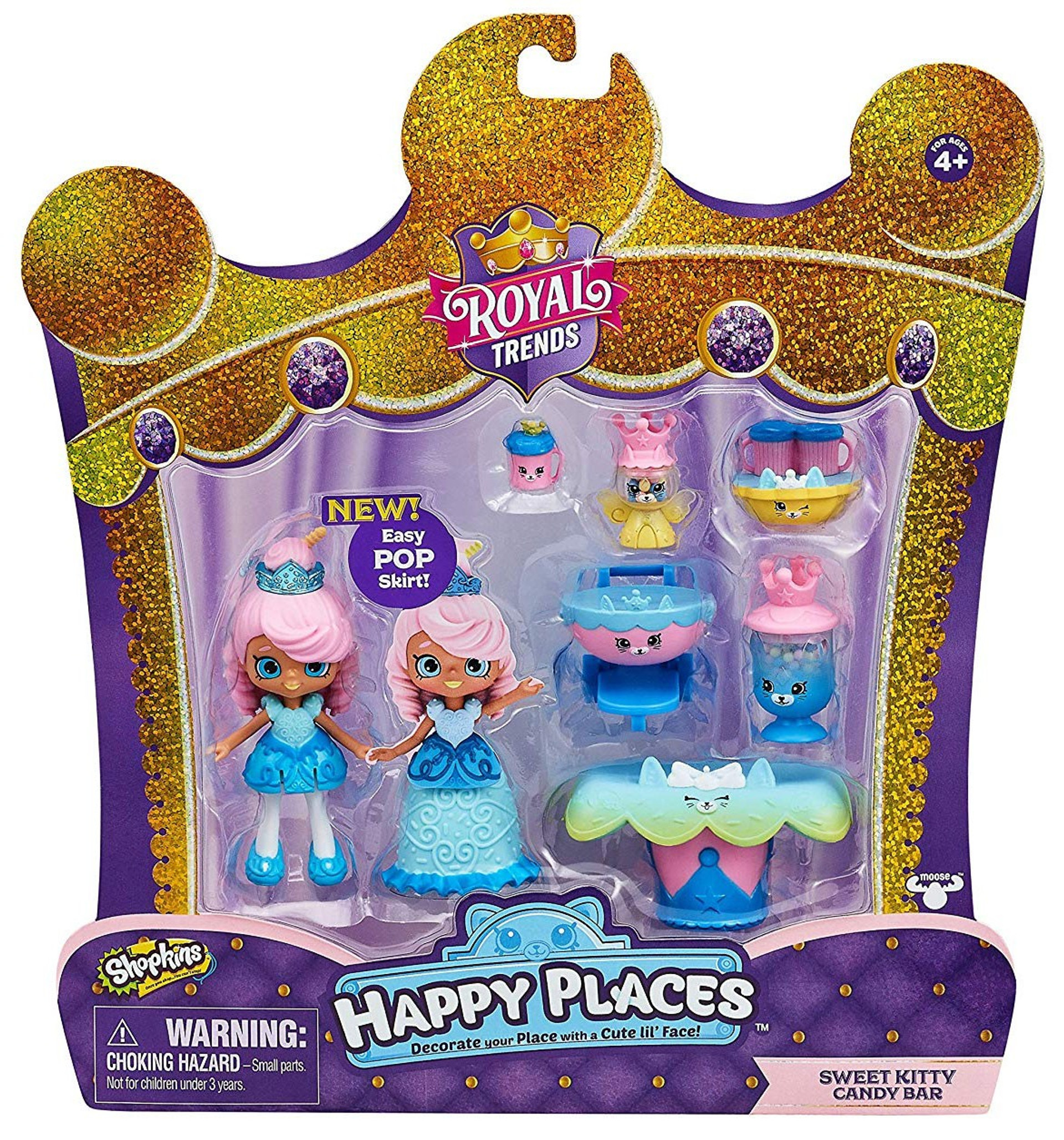 Shopkins Happy Places Royal Trends Sweet Kitty Candy Bar Welcome Pack